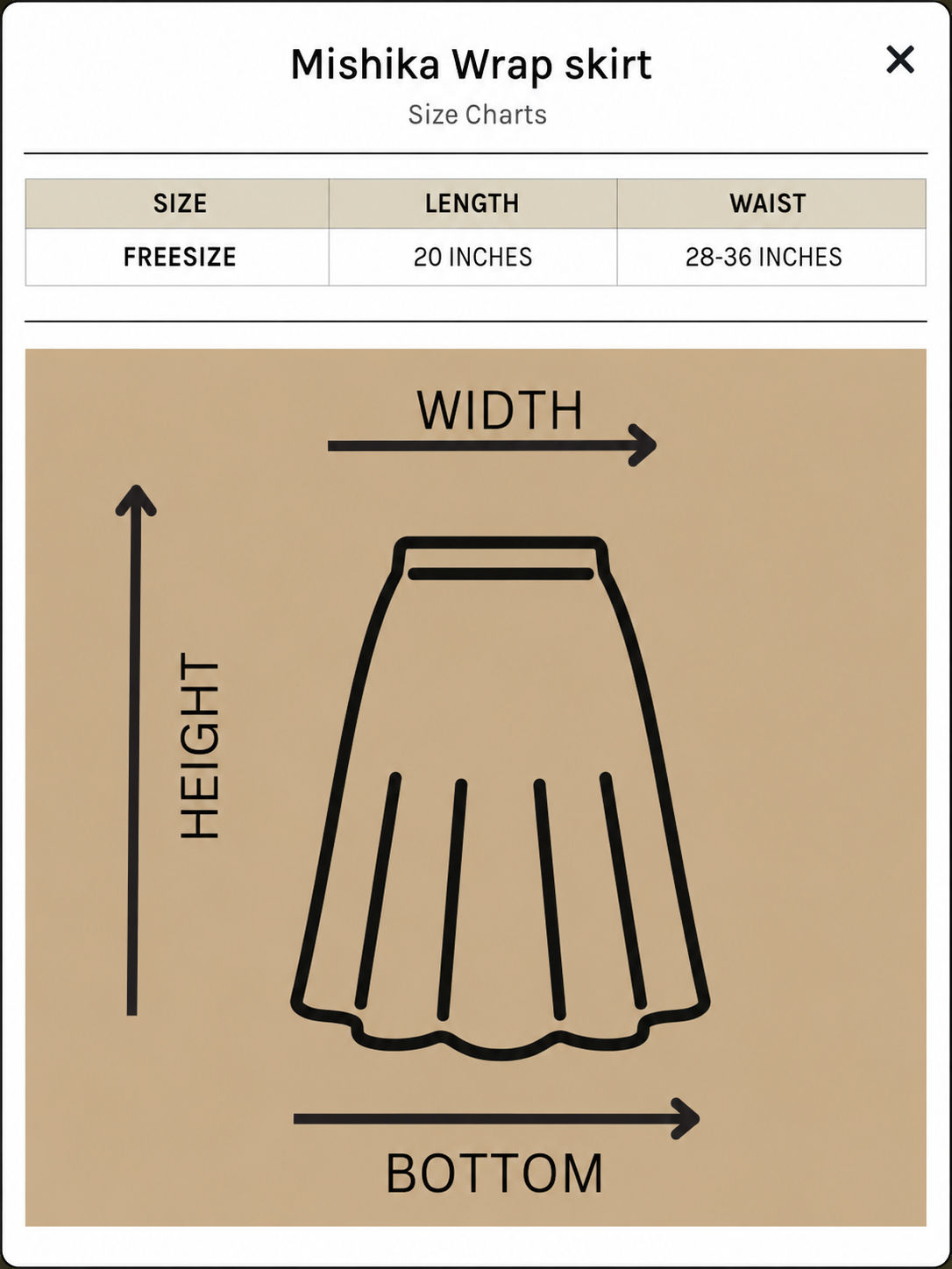 Mishika Wrap skirt